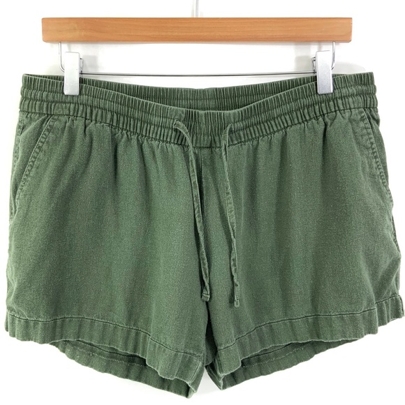 Old Navy Pants - OLD NAVY Vintage Army Green Pull-On Shorts Large